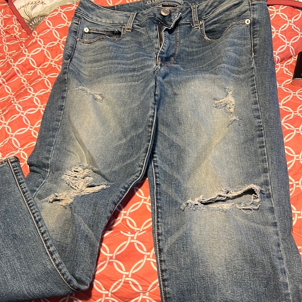 Barely worn straight fit American Eagle jeans